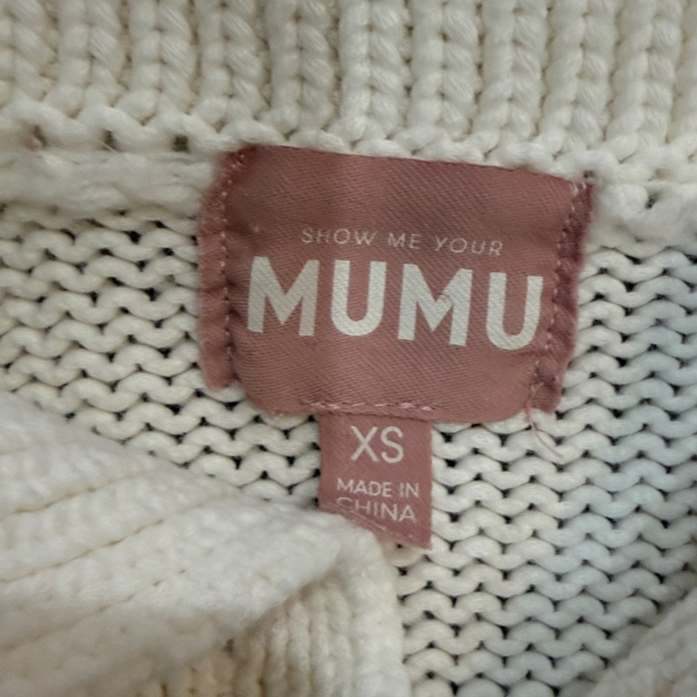 Show Me Your MuMu Crawford Cream Chunky Knit Sweater - Picture 4 of 6